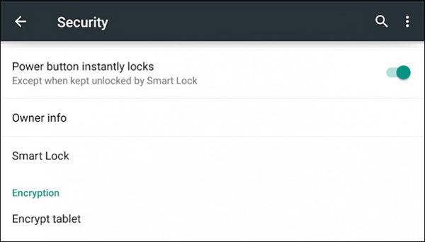 Turn on Smart Lock