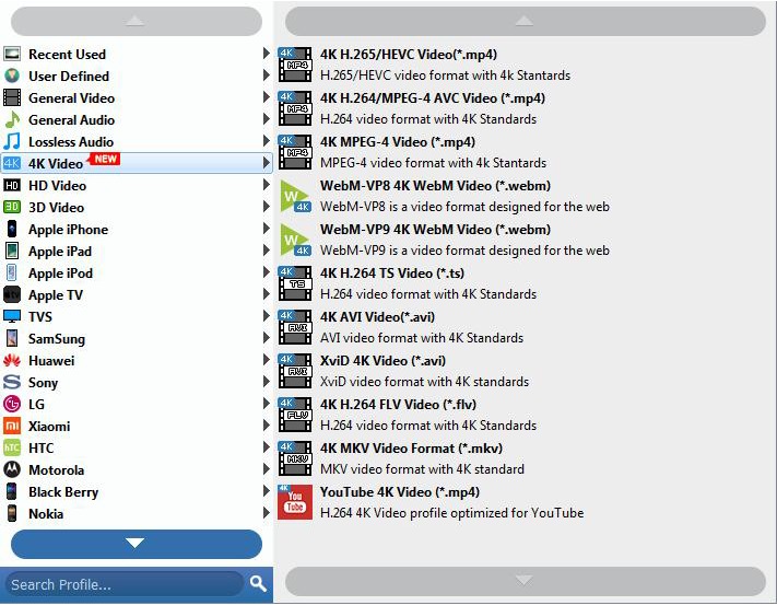 Choose Output Formats