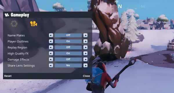 fortnite replay player hud