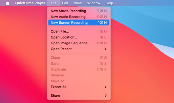 quicktime screen recording