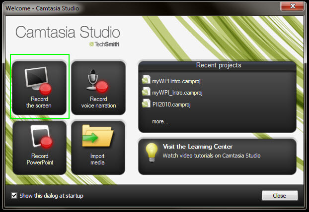 camtasia recorder does audio record