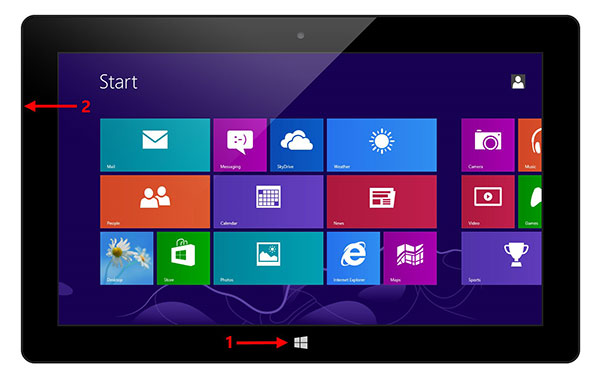 screen capture windows 8 tablet