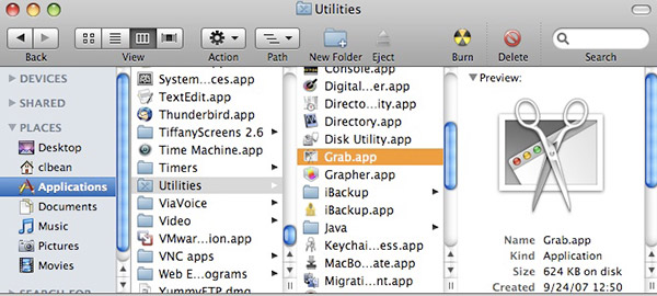 hotkey for screenshot on mac