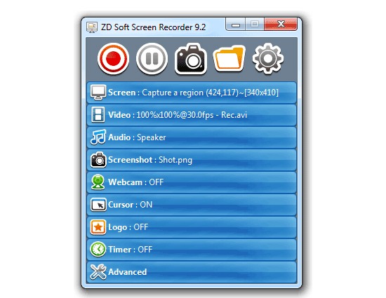 ZD Soft Screen Recorder 11.6.5 download the last version for mac