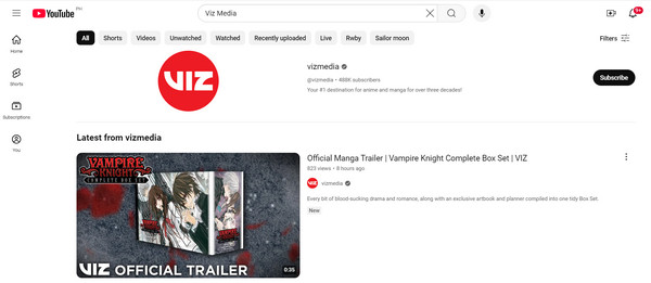 Youtube Interface