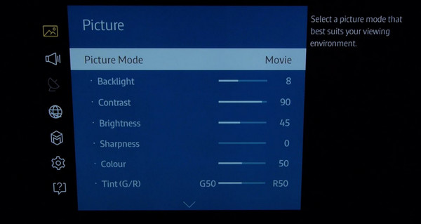 Samsung Tv Settings