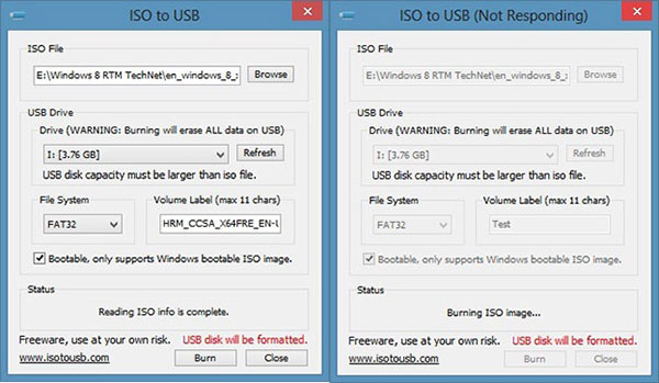 windows 10 iso burner to usb