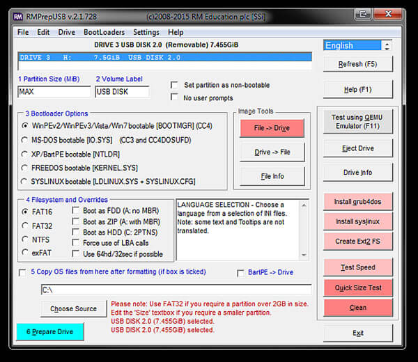 how to burn an iso image into usb stick