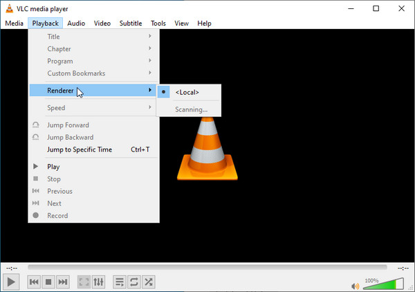 Otevřete Render na VLC