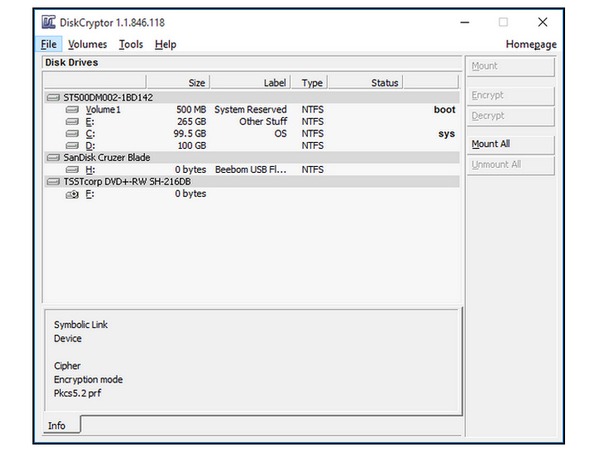 sandisk secure access vs bitlocker