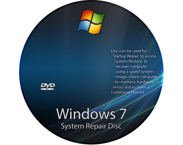 restore windows with repair disc