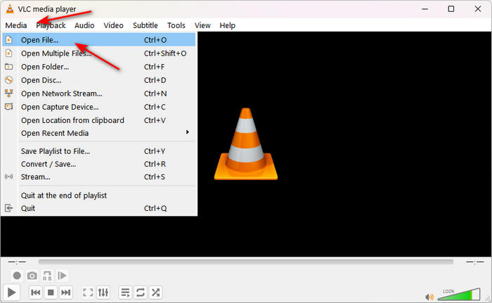 Open Iso File in Vlc