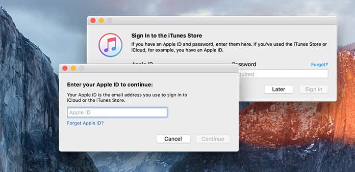 apple itunes password reset