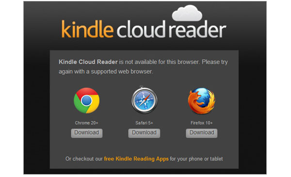 kindle web reader