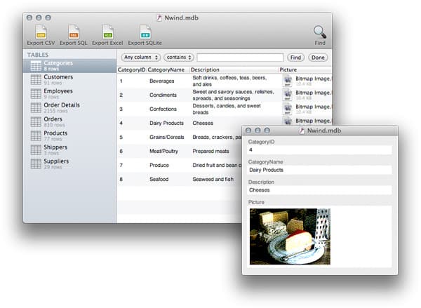 MDB Viewer for Mac