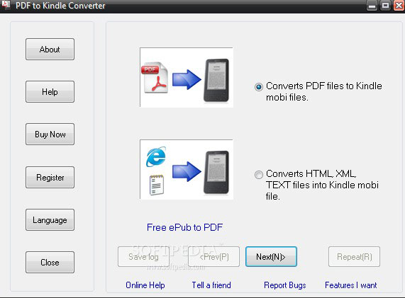 convert pdf to kindle format free software