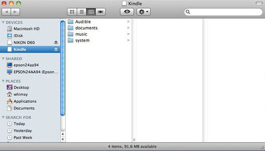 kindle for mac documents