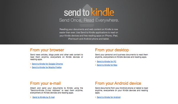 how to send to kindle from firefox