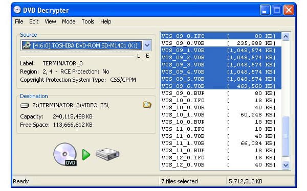 cnet free dvd ripping software for vob files