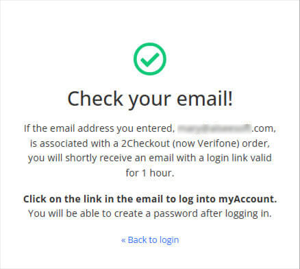 2checkout Email Login