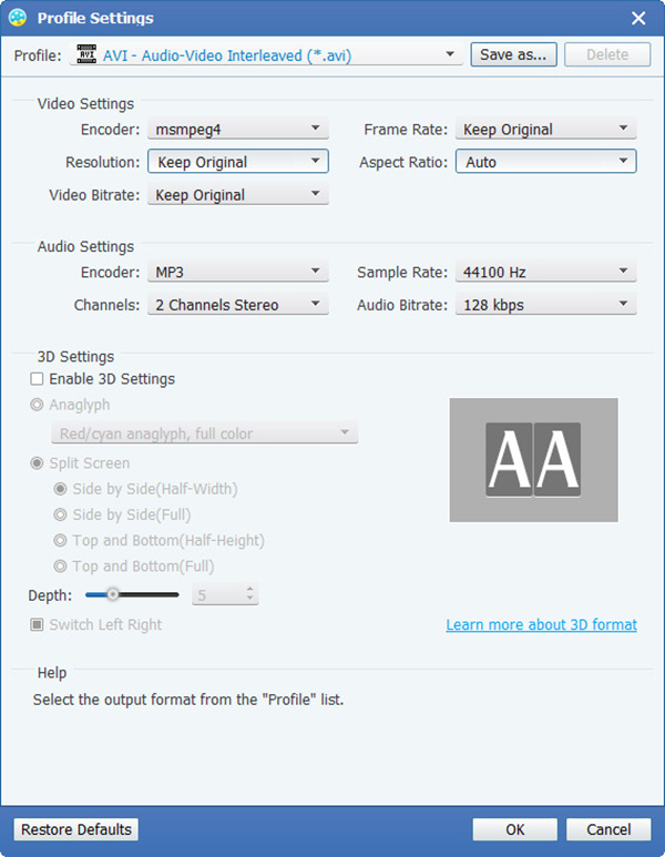 TS to AVI Converter