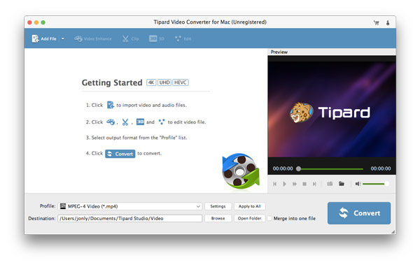 Tipard Mac Video Converter Platinum software