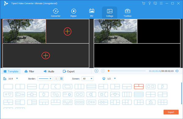 Fill the subframes with videos