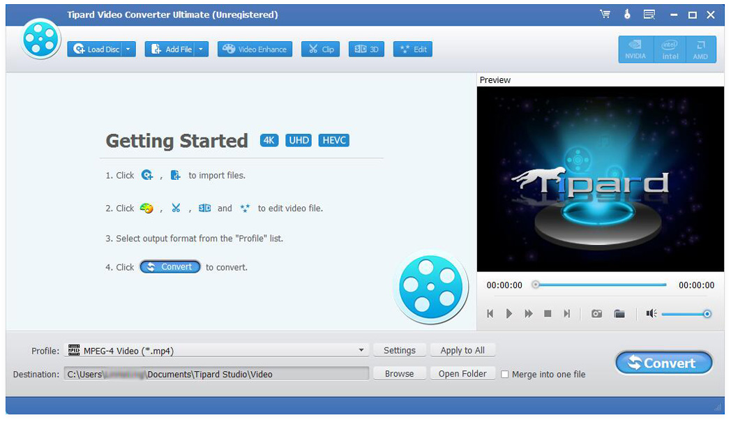 Tipard Video Converter Ultimate 9.2.28 Multilingual Screen