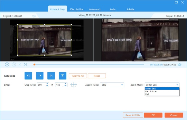 Video Converter Ultimate crop