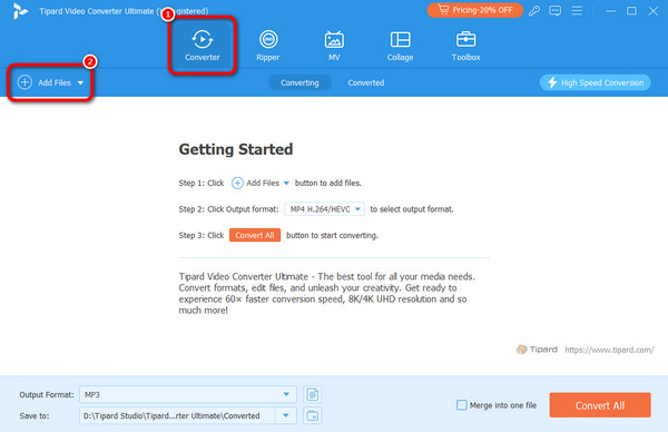 Converter Section Add Files