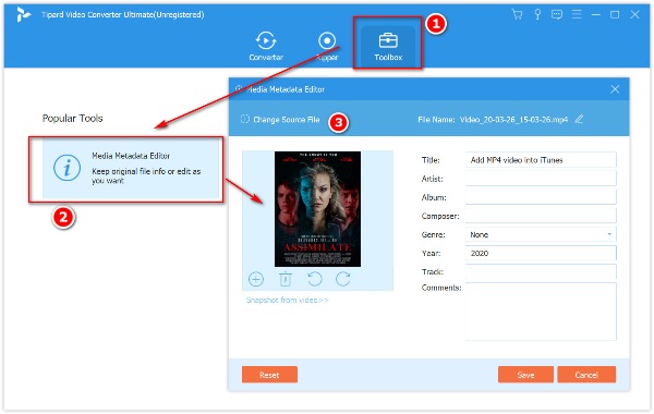 add file mp4 on progressive downloader