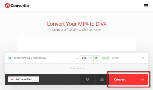 Convertio Convert DIVX