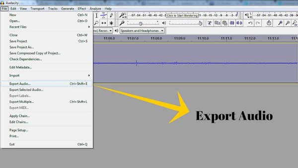 how to extract audio from video in audacity