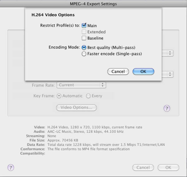 final cut pro export mp4