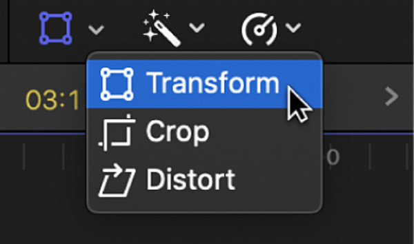 Choose Transformation Final Cut Pro