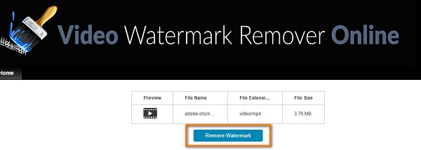 Remover marca d'água do Adobe Stock de vídeos offline e online