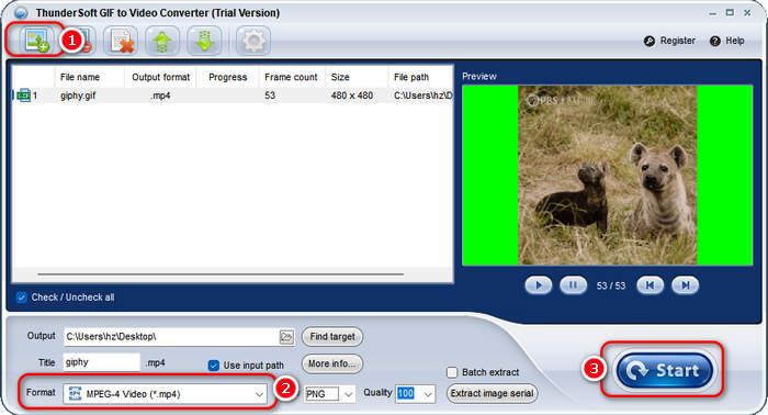 Thundersoft GIF to Video Converter