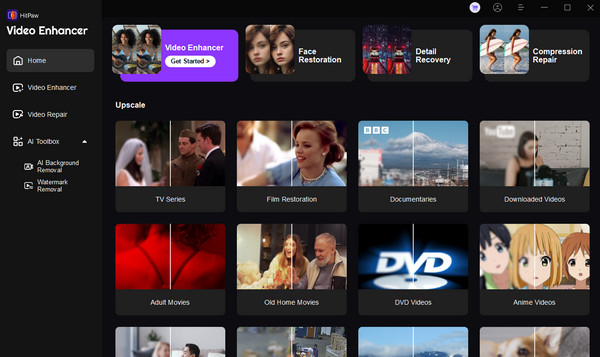 Hitpaw Video Enhancer Interface
