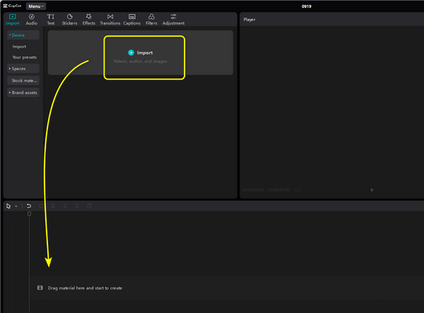 Import Timeline Section