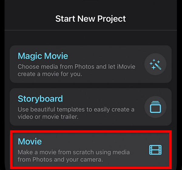 iMovie Merge Video Movie