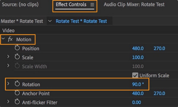 Premiere Roatte Video Mac Rotate