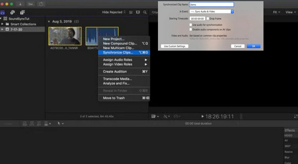 Cut Pro Sync Video Audio