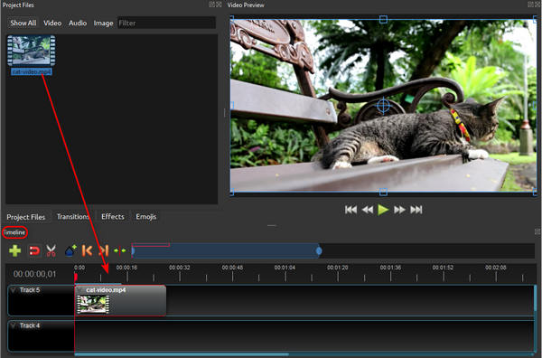 Put Video To Timeline Openshot