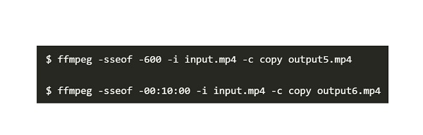 ffmpeg trim video length