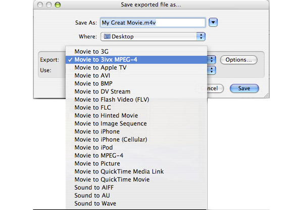 how do i convert a quicktime movie to mp4