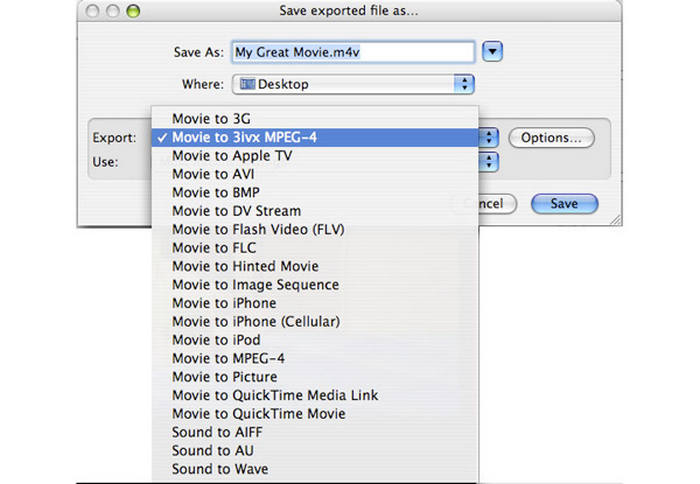 how do you convert a quicktime movie to an mp4