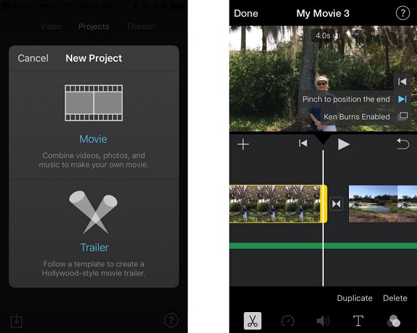 iMovie for iOS