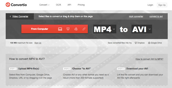 convert avi to mp4 mac online free