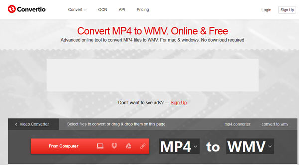 convert mp4 to wmv mac online