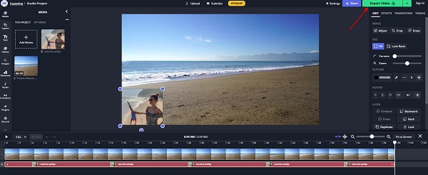 Click Export Video